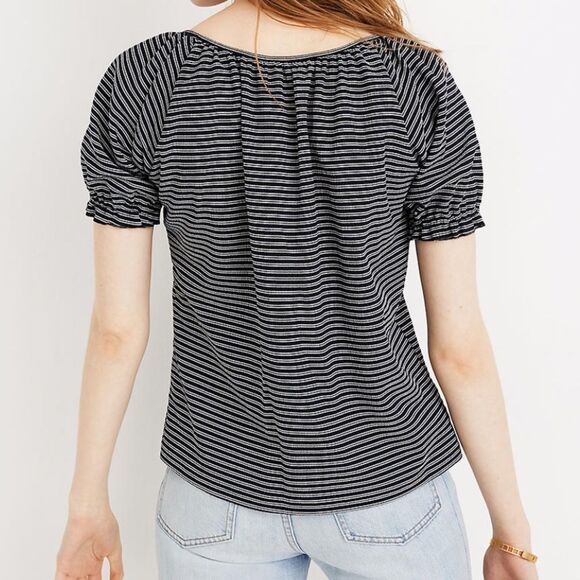 NWT Madewell Texture & Thread Peasant Top - Picture 3 of 6